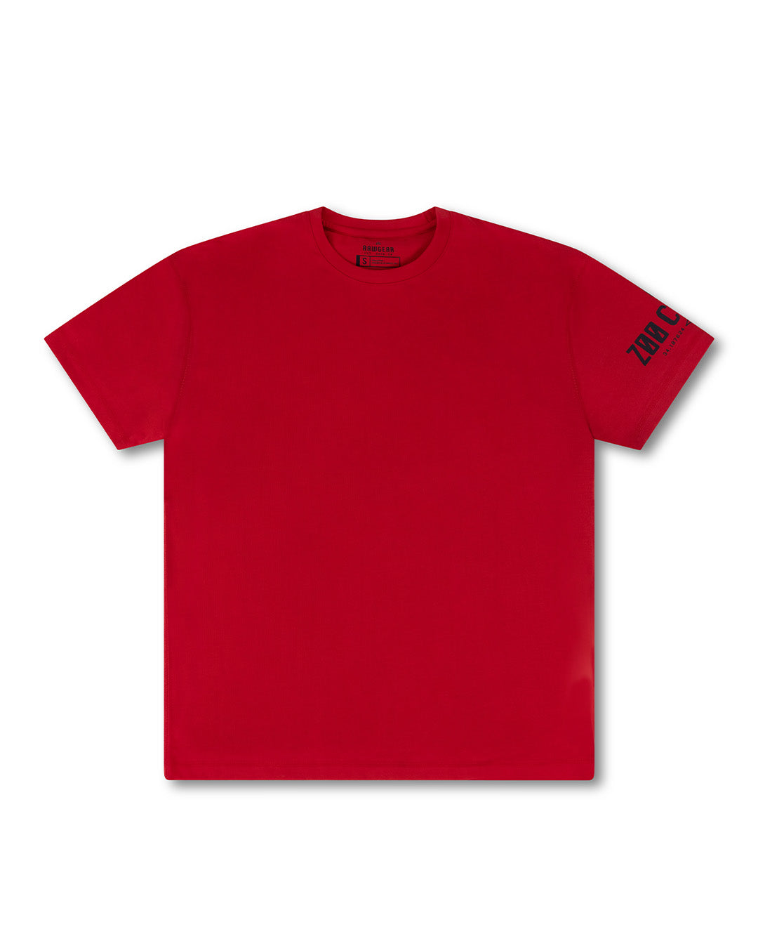 Rawgear Oversized Heavyweight Tee Raw Gear Red Black S