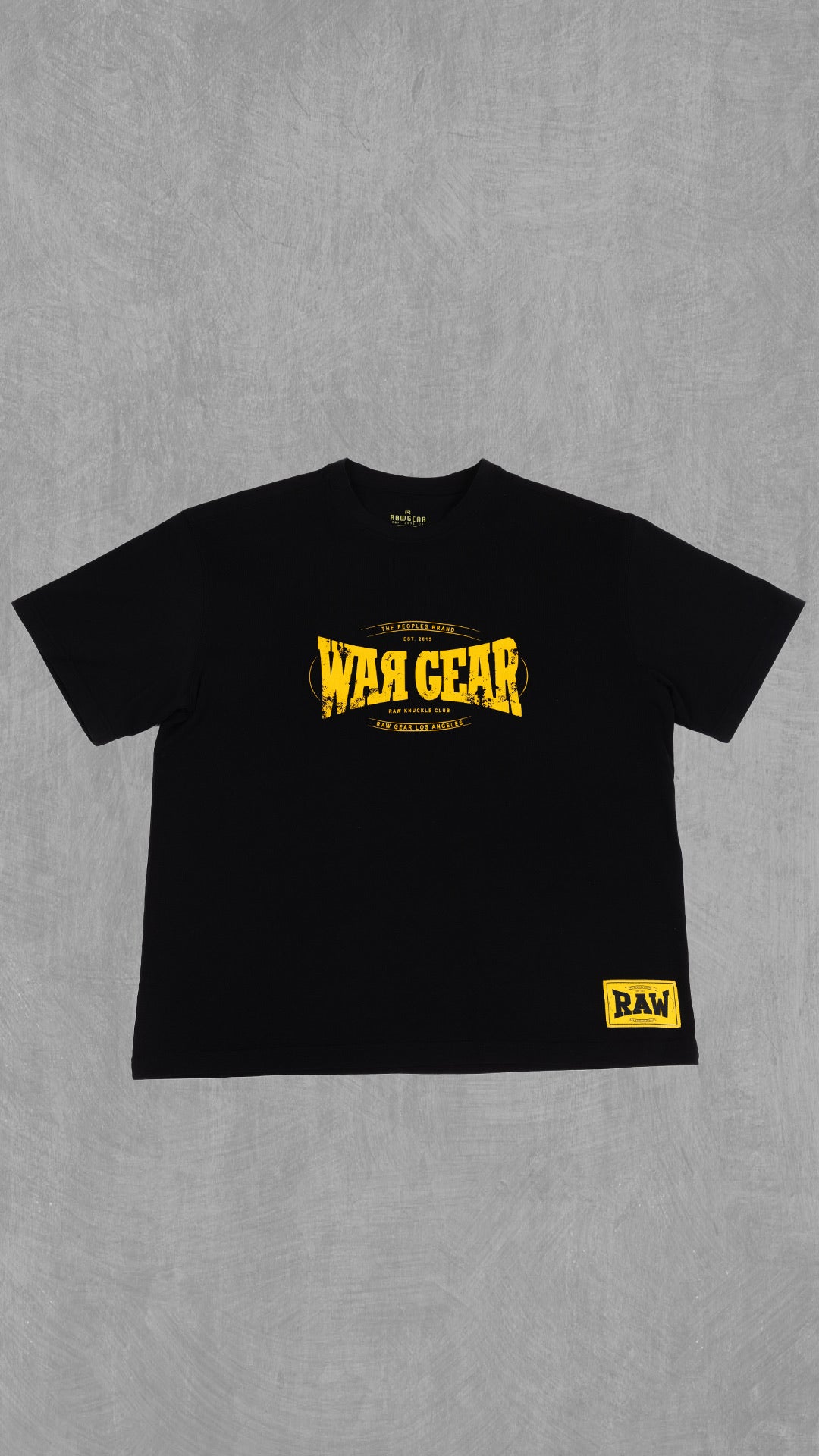 Wargear Oversized Graphic Tee | Raw Gear Black / 2x