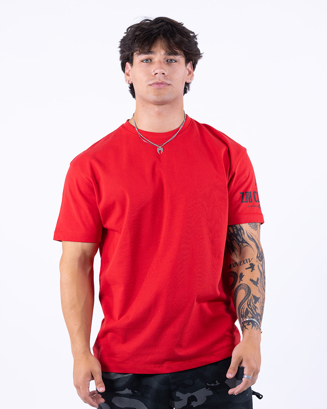 Rawgear Oversized Heavyweight Tee - Red/Black