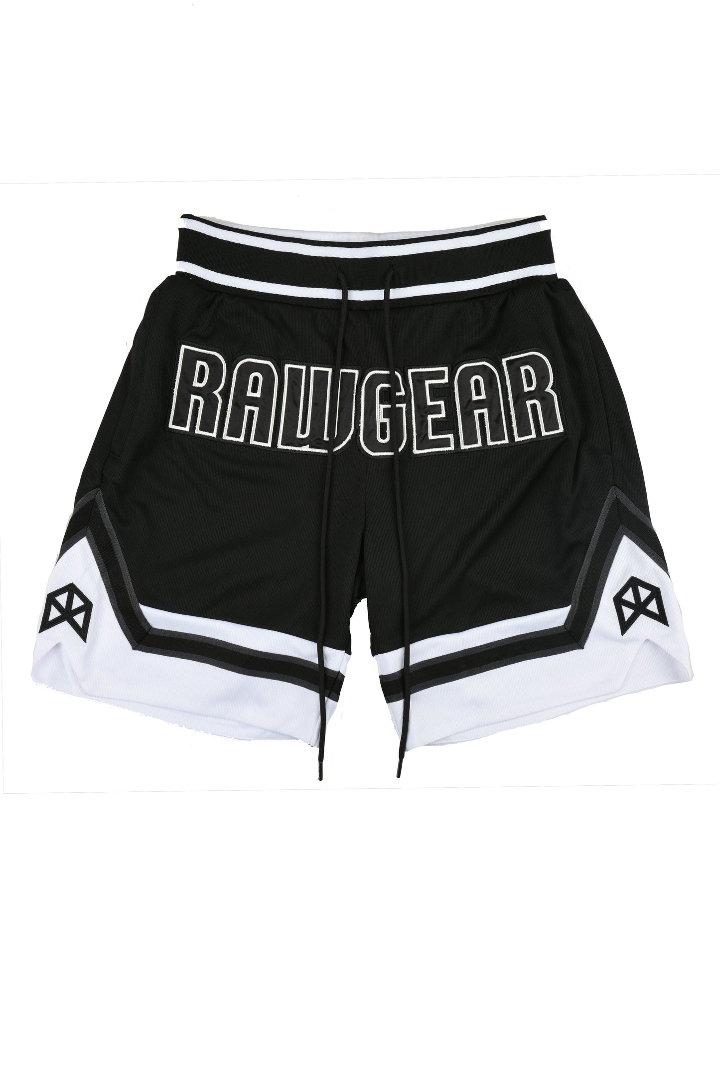 BMFITGEAR Rawgear Front Embroidery Basketball Shorts Red/White / 2x