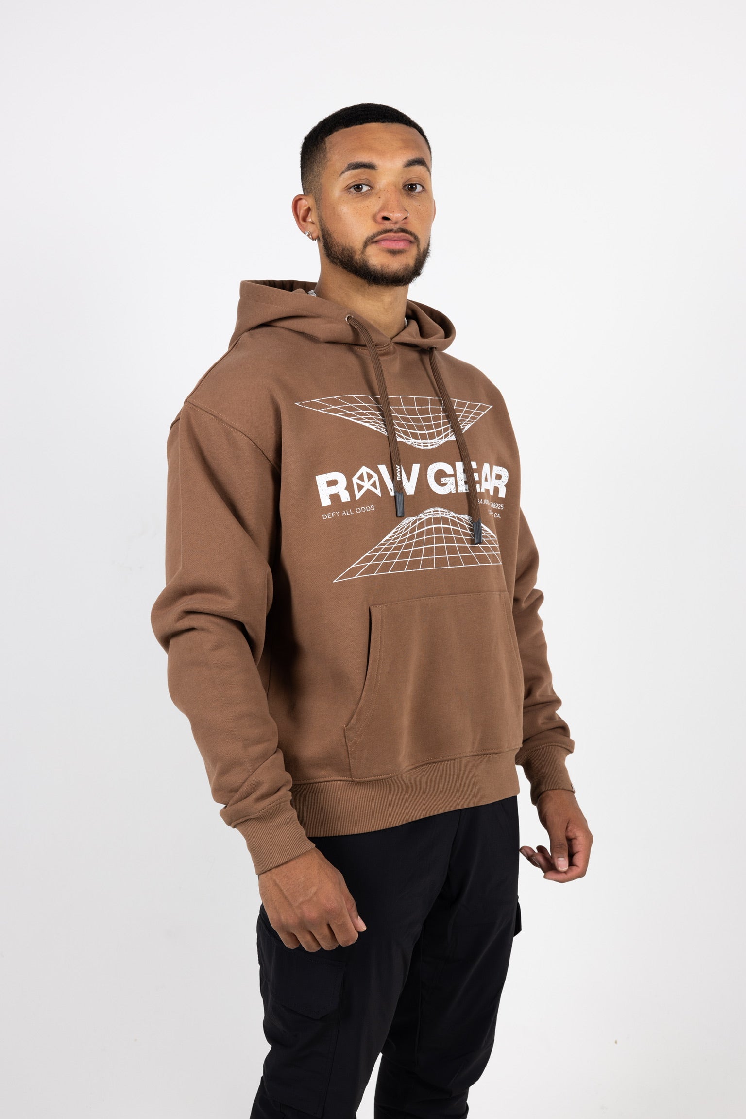 Rawgear Tie Dye Logo Hoodie - RG504 White/Gold / 2x